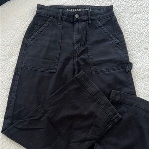 American Eagle Outfitters Black Wide Leg Jeans